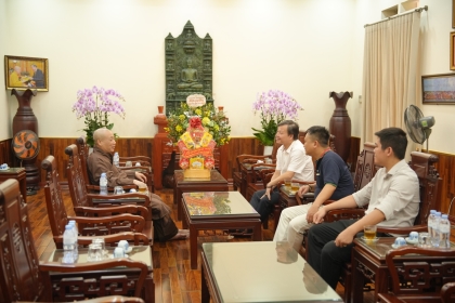 Bộ Dân tộc và Tôn giáo, Cục An ninh nội địa chúc mừng HT. Thích Bảo Nghiêm nhân mùa Vu lan